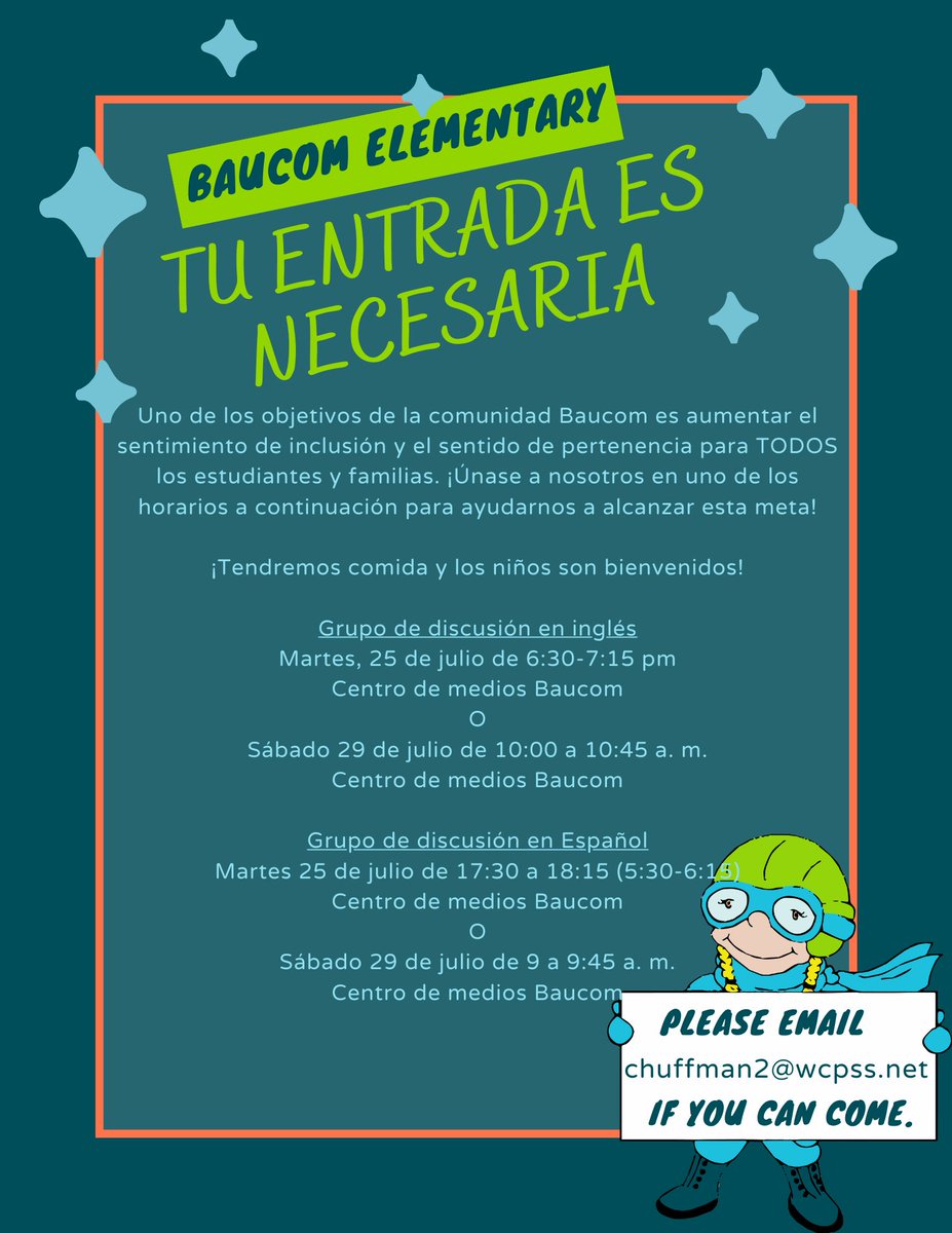 baucomes's tweet photo. ¡Familias de Baucom, únanse a nosotros! https://t.co/ISWOJfA08x