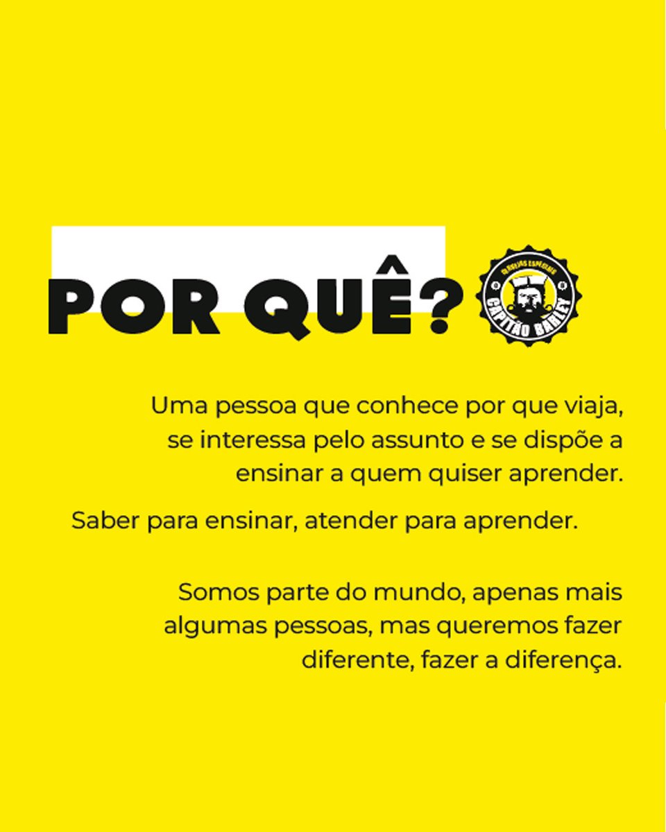 capitaobarley's tweet photo. Duas perguntas que costumamos responder muito são "Por que chama Capitão Barley?" e "Para que fizeram o Capitão Barley?".

Vamos começar aos poucos a postar nossos propósitos e outros trechos de um documento interno que temos aqui: nosso Manual de Cultura Capitão Barley. https://t.co/d1jMM0itBs