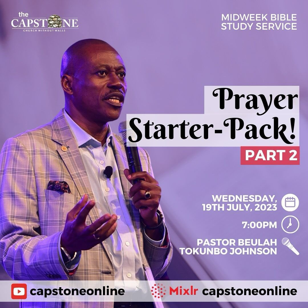 Come drink from the wells of salvation. 

Join us this evening 7pm, as we dig more into the series “ Prayer Starter-Pack”
<a href="/beulahtoks/">BeulahToks</a> 

#thecapstone #wednesdayboost #biblestudy #prayerstarterpack #series