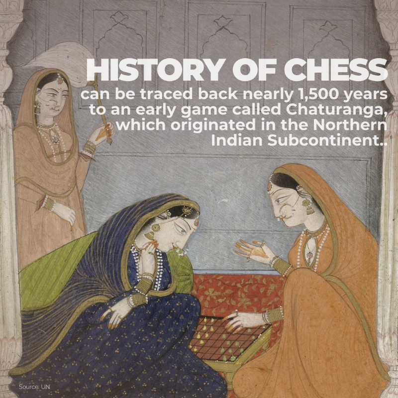 UNESCO's tweet photo. Happy #WorldChessDay! ♟️

#Chess, the ancient game of strategy, has captivated minds and inspired countless players for centuries.

Today we celebrate the power of chess to promote fairness, inclusion and mutual respect.

Learn five facts about this fascinating game! 👇