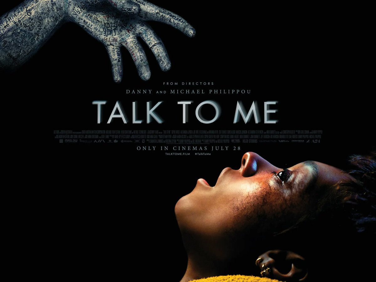 Talk to Me, Releasing in India via @PicturesPVR on July 28th...
#NewRelease #PVRpictures #Horror #Australian #Oppenheimer #Barbie