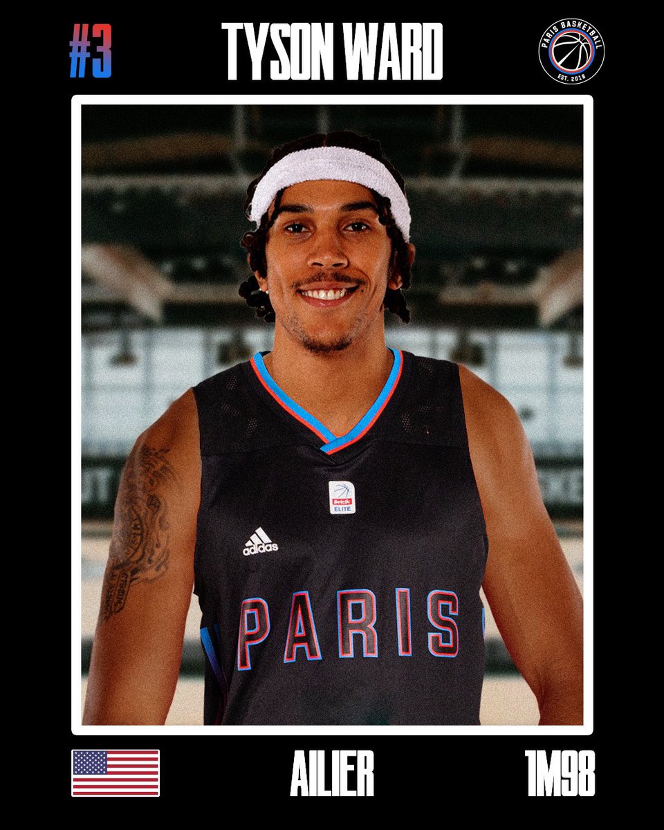 ParisBasketball's tweet photo. Welcome to Paris Tyson Ward 😍🙌

Le club est très heureux d’accueillir en ses rangs Tyson Ward qui découvrira la France après trois saisons en Allemagne 🙌

Tyson retrouvera coach Iisalo avec qui il a gagné la BCL l’année dernière ainsi que Léon Kratzer et Michael Kessens 👀 https://t.co/PDDxbbJRb0