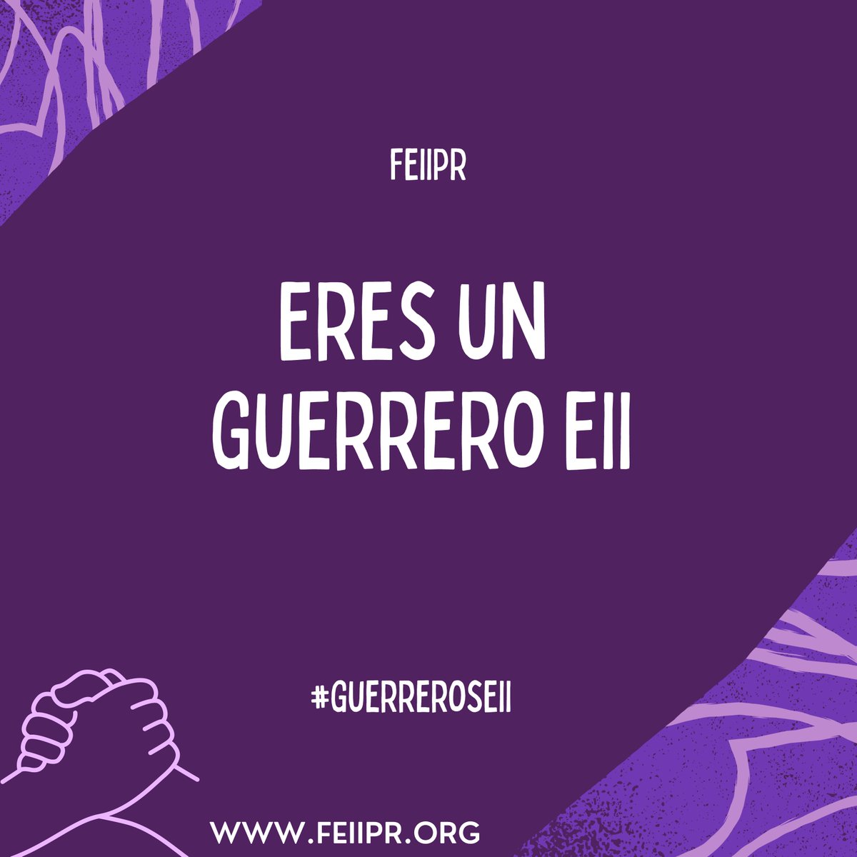FEIIPR's tweet photo. 💜 Eres Un Guerrero EII. 💜
 #FEIIPR
#GuerrerosEII
#HeroesEII
#ColitisUlcerosa
#EnfermedadDeCrohn
#CrohnWarrior https://t.co/84SJTKGUb8