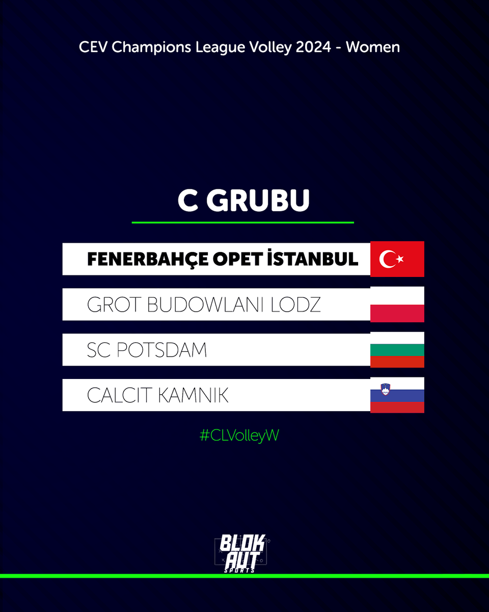 🇹🇷 Temsilcilerimizin 2024 CEV Şampiyonlar Ligi'nde grupları belli oldu. #CLVolleyW