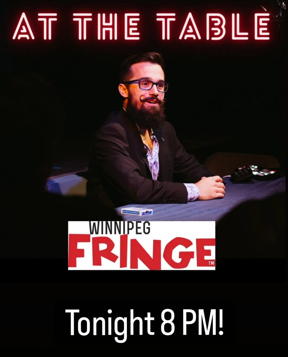 KeithHBrown's tweet photo. We OPEN the @WinnipegFringe TONIGHT at 8 PM!
Join me at Alloway Hall, venue 5 inside @ManitobaMuseum for ALL AGES MAGIC & STORYTELLING
Tickets ๐ https://t.co/Ibnk1O7Oqg
#wpgfringe #wpgarts #wpgexchange https://t.co/koaH9R7P3y