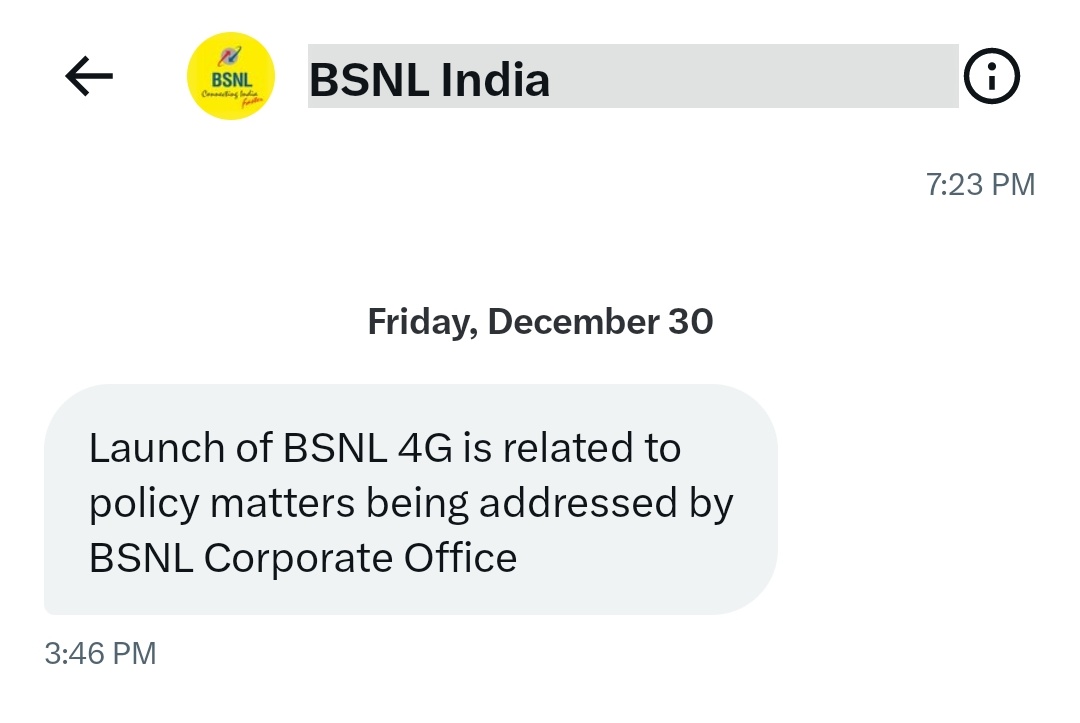 GermanIsBack's tweet photo. #BSNL का 4G policy matter है!🔴
☝️Complaint/Request केवल दिखाने के लिए नोट कर ली जाती है, Details/Location भी मात्र नौटंकी है.. #BSNLNETWORK मात्र तमाशा चल रहा है !
बिना सुधार किए अच्छी सेवा का वादा सबसे बड़ा झूठ है.. BSNL का 2G/3G Network❓
@CMDBSNL  @DoT_India 
@BSNLCorporate https://t.co/KoD1SwT540