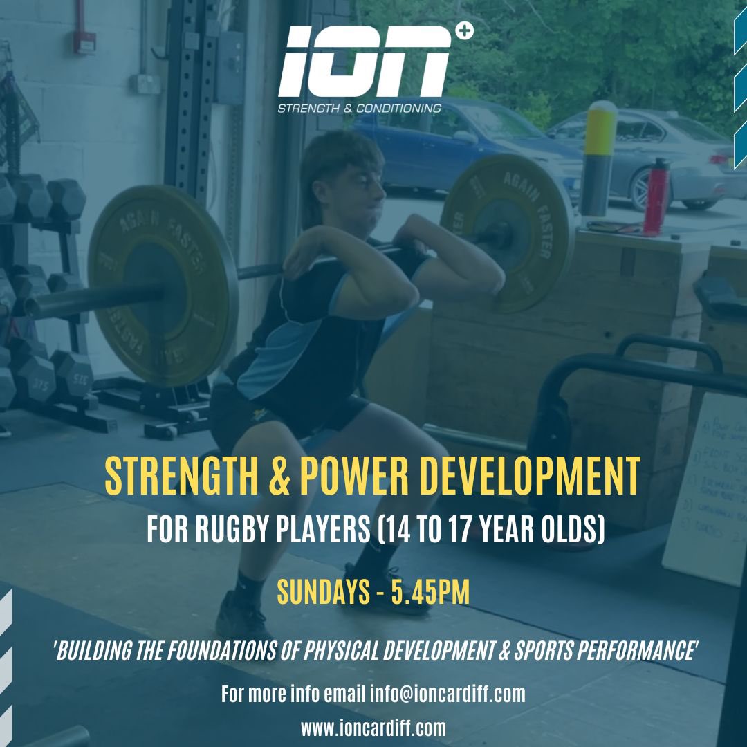As we further develop our Long Term Athletic Development Program at ION - we are launching our 'Strength &amp; Power Development for Young Rugby Players' (Team Sport Athletes) this Sunday. 

Booking In Link

ioncardiff.wodify.com/OnlineSalesPor…