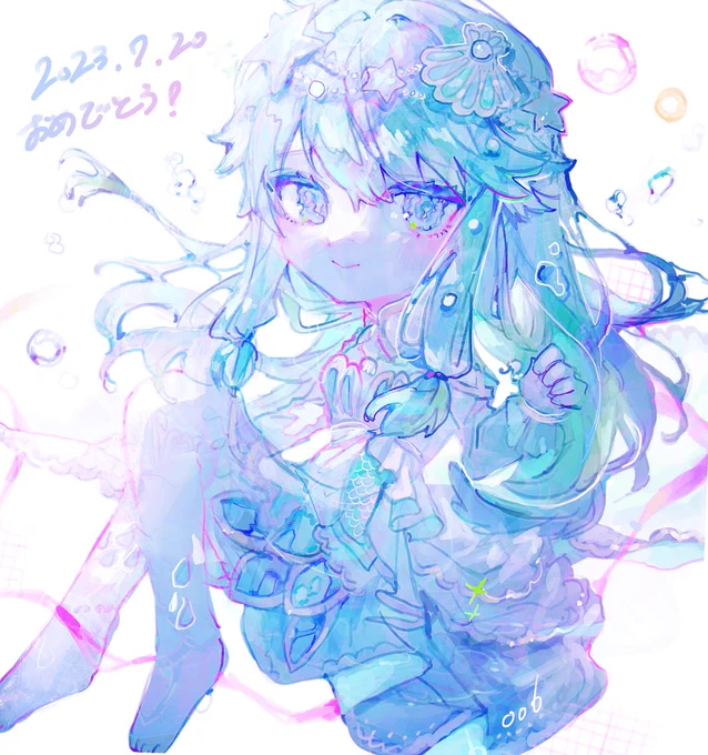 誕生日イラスト描かせていただきました。 寧々ちゃんお誕生日おめでとう!!