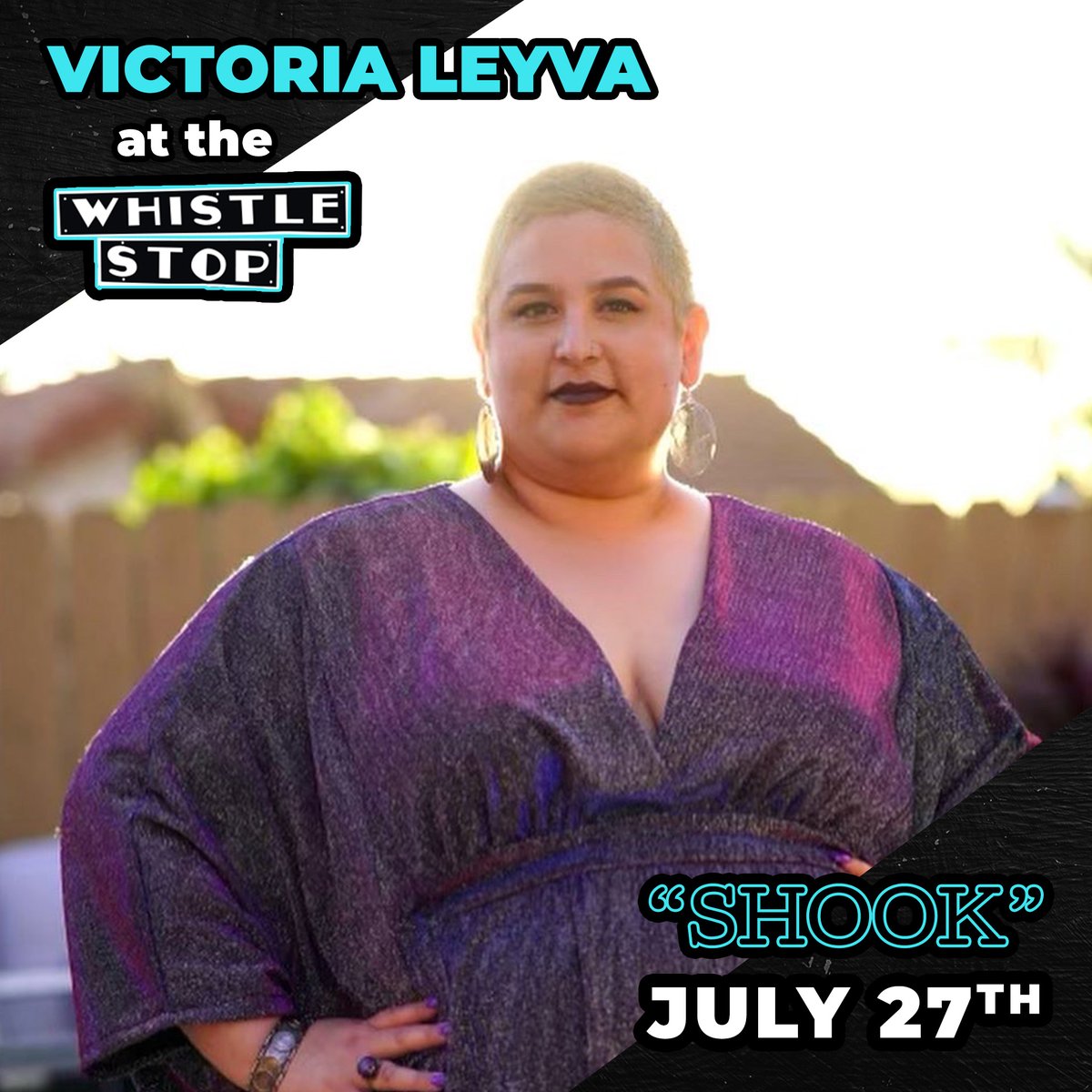 MEET YOUR VAMP. Victoria A Leyva is a writer and a teacher but she’s not that great with grammar which is unfortunate for her students. She likes to perform on the VAMP stage and never really knows what to write for her bios. 

Victoria returns to the Whistle Stop next week!