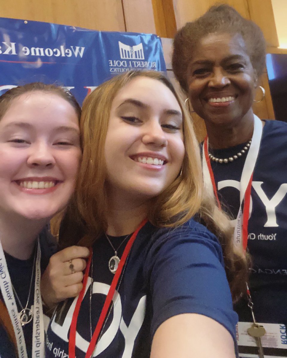SouthHighCCC's tweet image. Congratulations to Lauren Barrera-Noblit and Ava Stocking for receiving a scholarship to participate in this year’s Youth Civic Leadership Institute at the University of Kansas. They are pictured here with Dr. Ballard, the program director.
