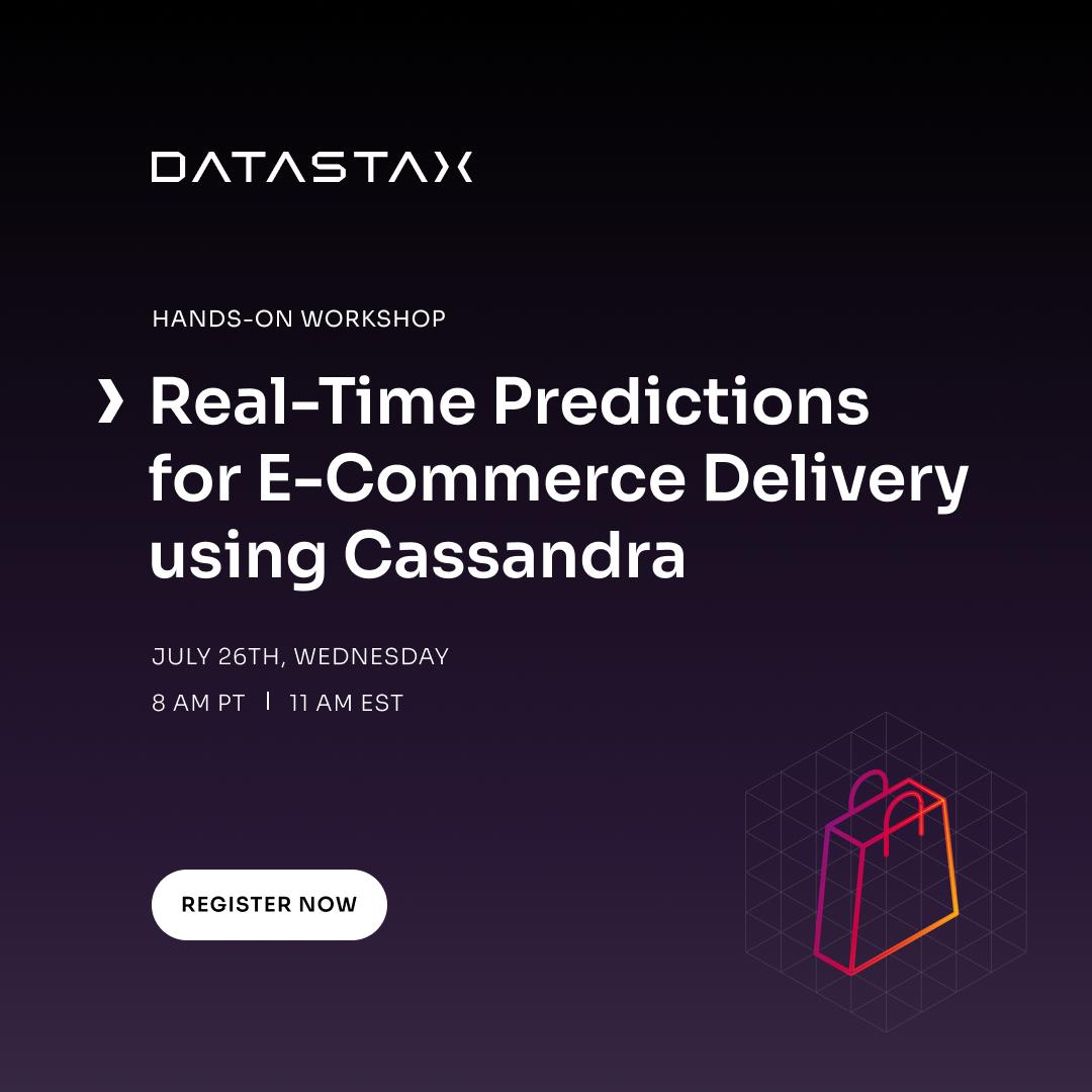 PJParekh's tweet photo. Discover the power of real-time predictions for #ecommerce. 🛒💫 Join DataStax Devs for a workshop on July 26 to get hands on with Astra DB and #VectorSearch.

Register now ➡️https://t.co/pwVf0IGE1o https://t.co/gXuD81cGrm
