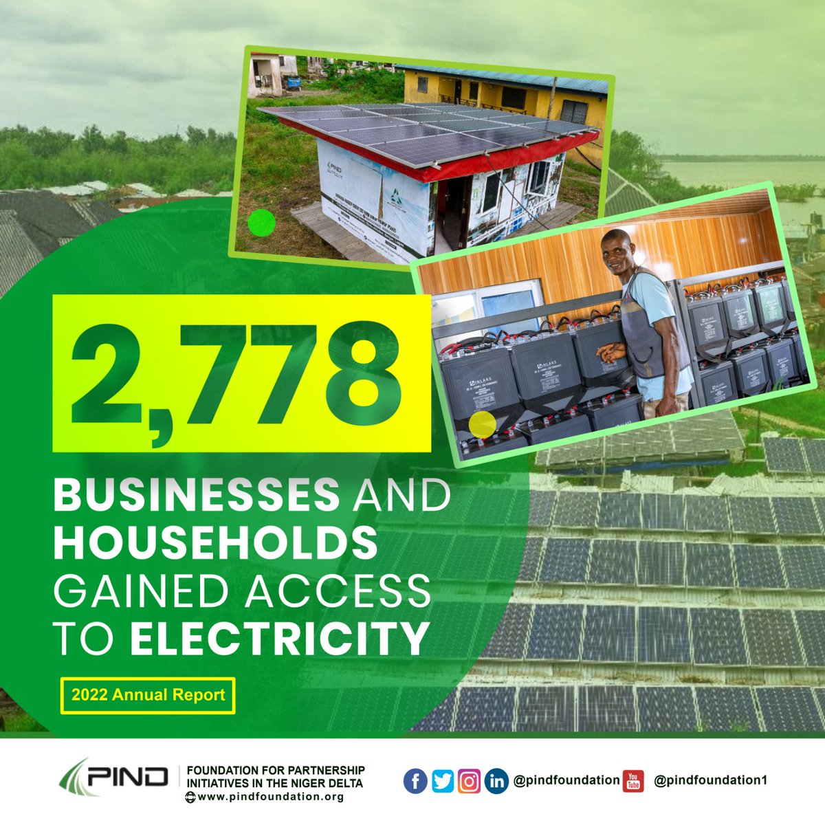 The hard-to-reach coastal communities in the Niger Delta region suffer poor electrification. Due to their location, most of these communities are off the national grid. Some have never had access to electricity. Since 2018, PIND has tackled this issue by facilitating alternative https://t.co/NQVE810key