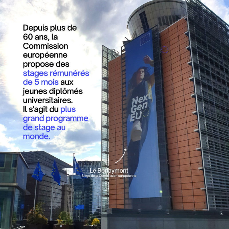 UEFrance's tweet photo. Deux fois par an, la Commission européenne recrute des stagiaires rémunérés pour une période de 5 mois 👩👨

Les inscriptions sont ouvertes jusqu'au 31/08 pour la session de mars 2024 ↓

#BlueBook