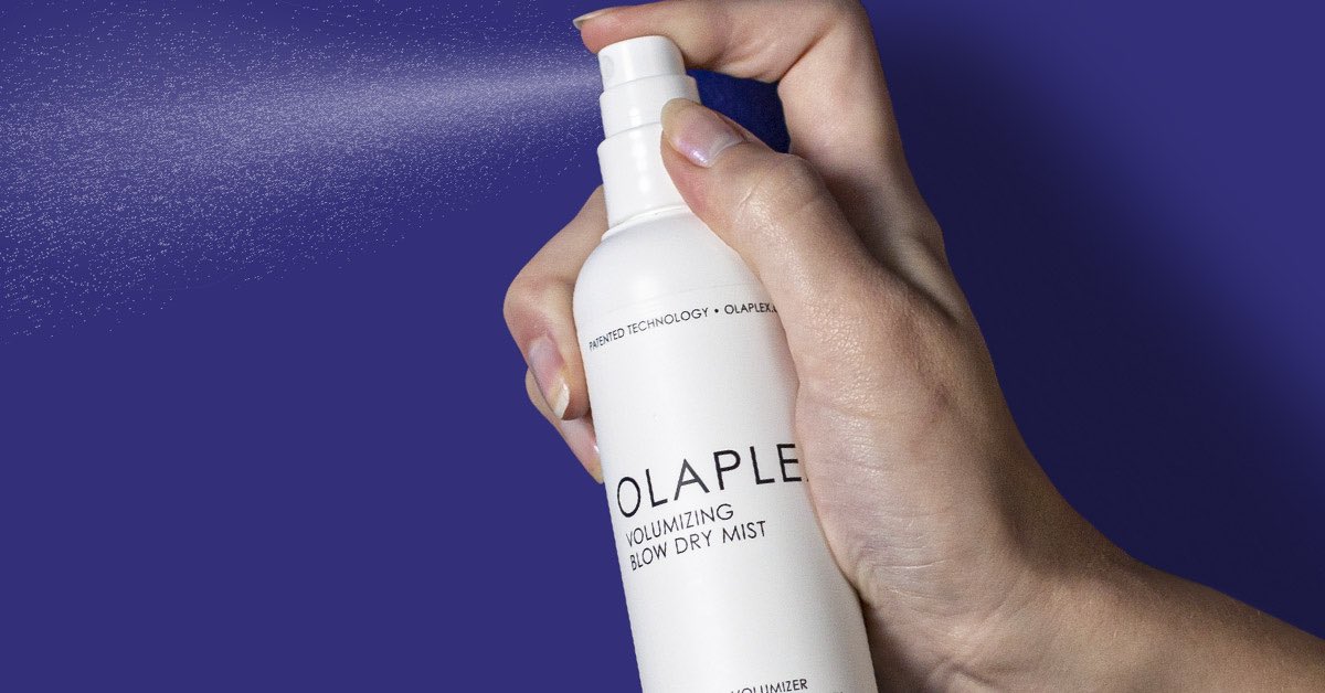 Want to speed up blow-dry time? @OLAPLEX Volumizing Blow Dry Mist has your back! Offering heat protection up to 450°, it enhances hair’s body while repairing strands with patented OLAPLEX Bond Building Technology: lovelyskin.com/o/olaplex-volu…