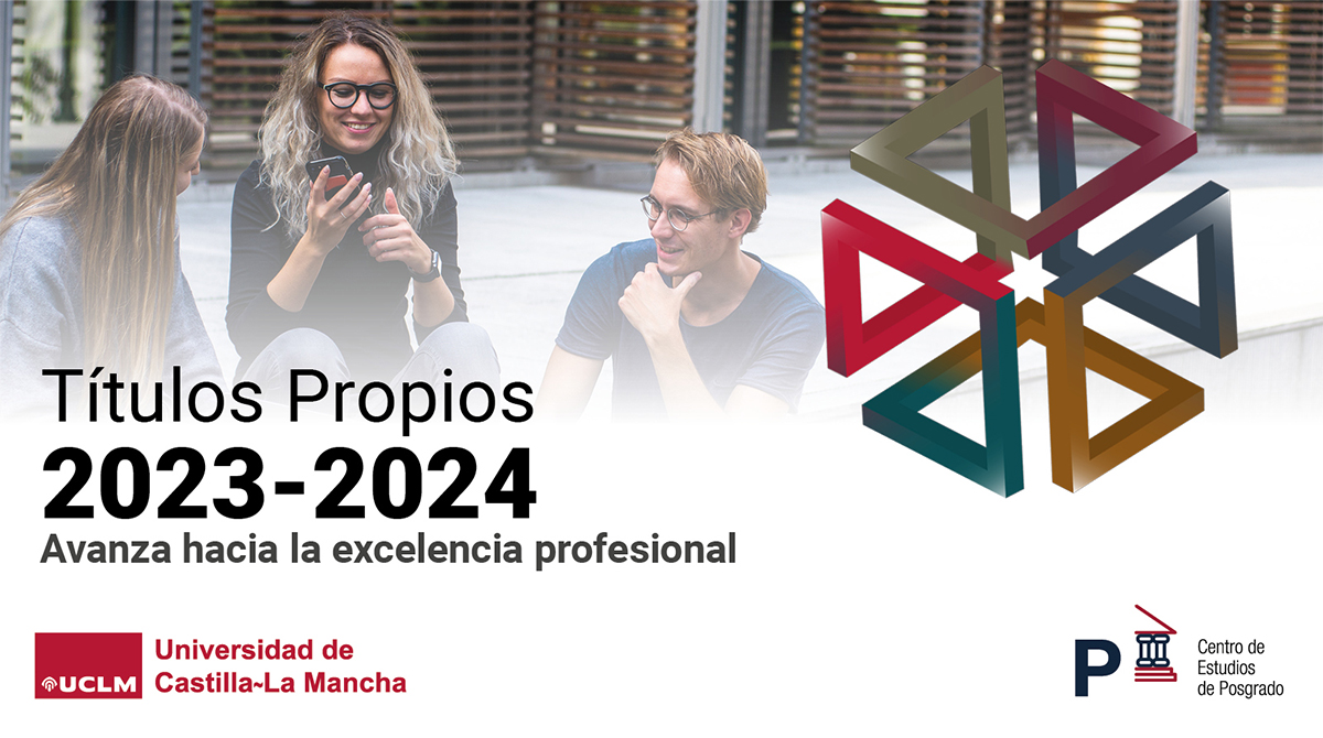 uclm_es's tweet photo. Avanza hacia la excelencia profesional y matricúlate en alguno de los títulos propios que oferta la Universidad de Castilla-La Mancha a través del @CEP_UCLM: másteres propios, cursos de especialista y experto/a y otras alternativas de formación.
https://t.co/lhob48UriM https://t.co/XEDFVLdAHf