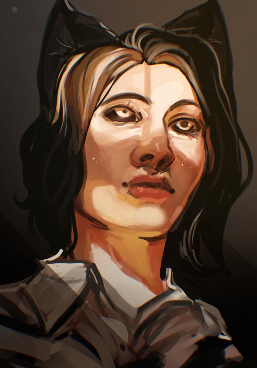 pear_adox's tweet image. Painting study of catrin