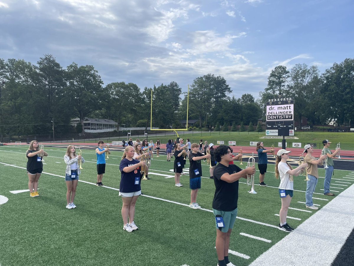 Working on marching fundamentals this morning! #cullmanband