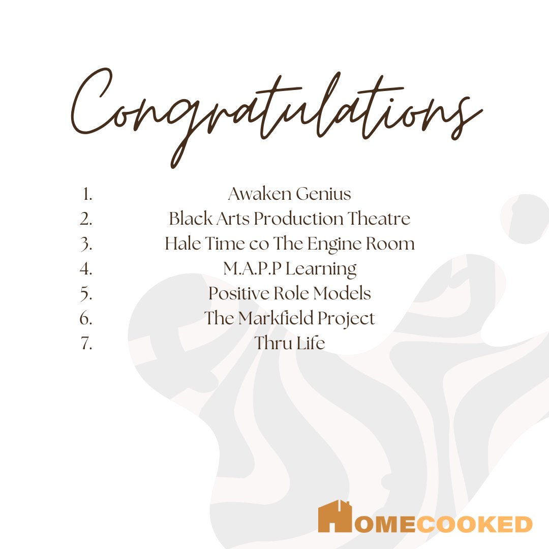 A huge congratulations to the organisations that have been awarded funding for the third round of the Home Cooked community fund. We look forward to working with you all and creating impactful programmes that will continue to support the community in the Tottenham Hale ward.