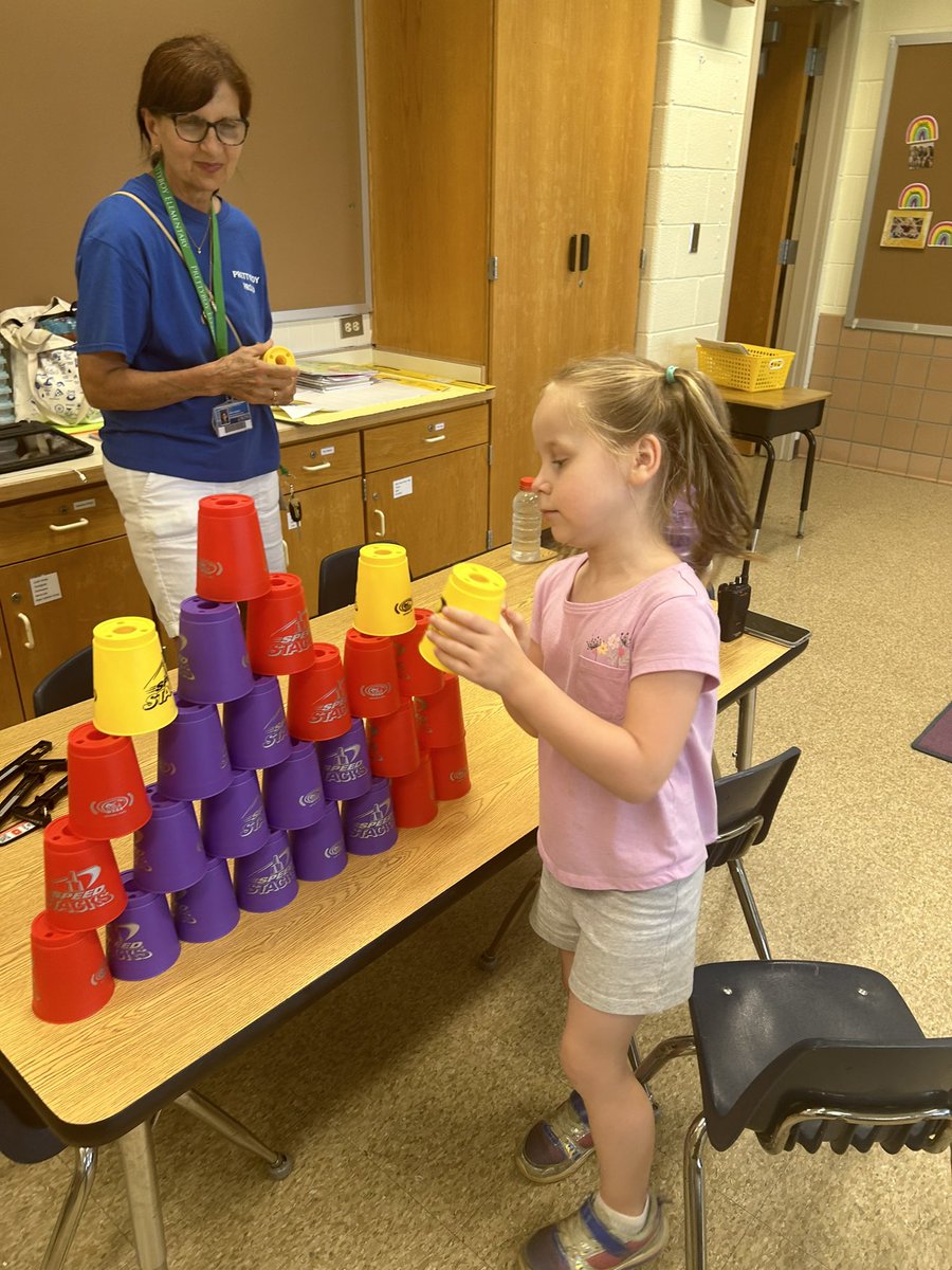 karleneann's tweet photo. Cup stacking, counting, sorting and FUN! This is stacking up to be a good summer at @Prettyboyes1 #teamwork #schoolfamily  @NicoleKNorris @JeffTessierBCPS @ChenowethDenise 
@lbosley04 https://t.co/81531ZRvqZ