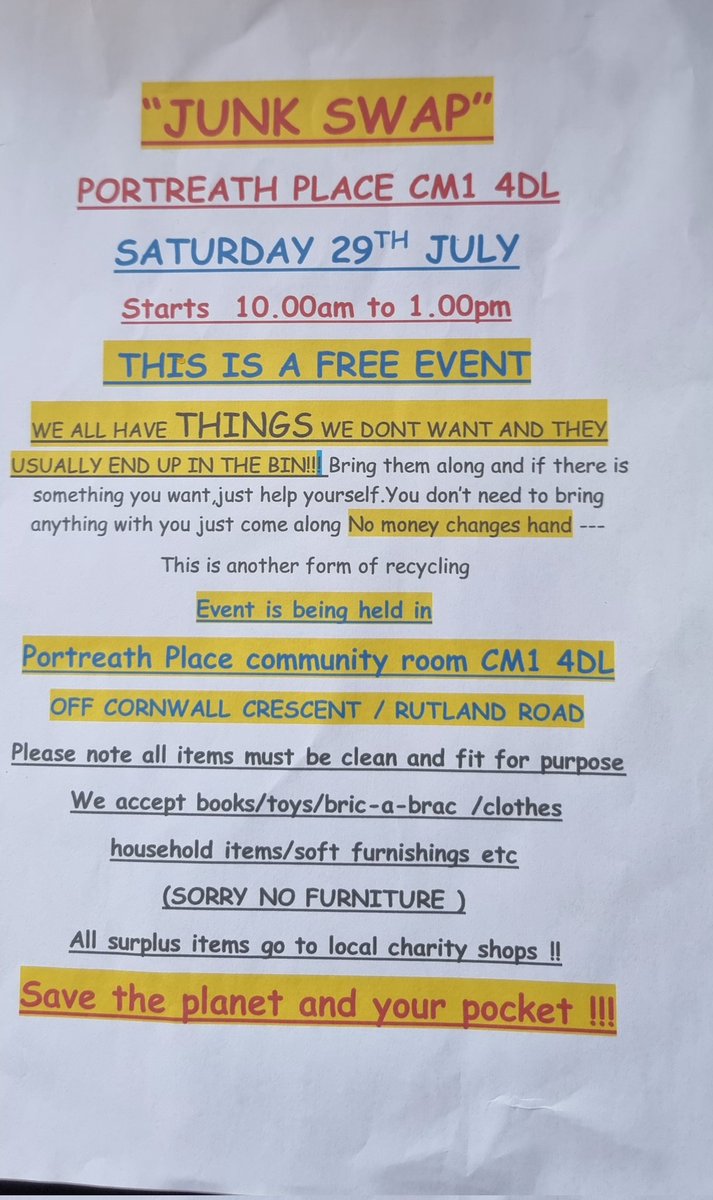 djmosie's tweet photo. Junk swap 29th July https://t.co/rQA7jbNWW2