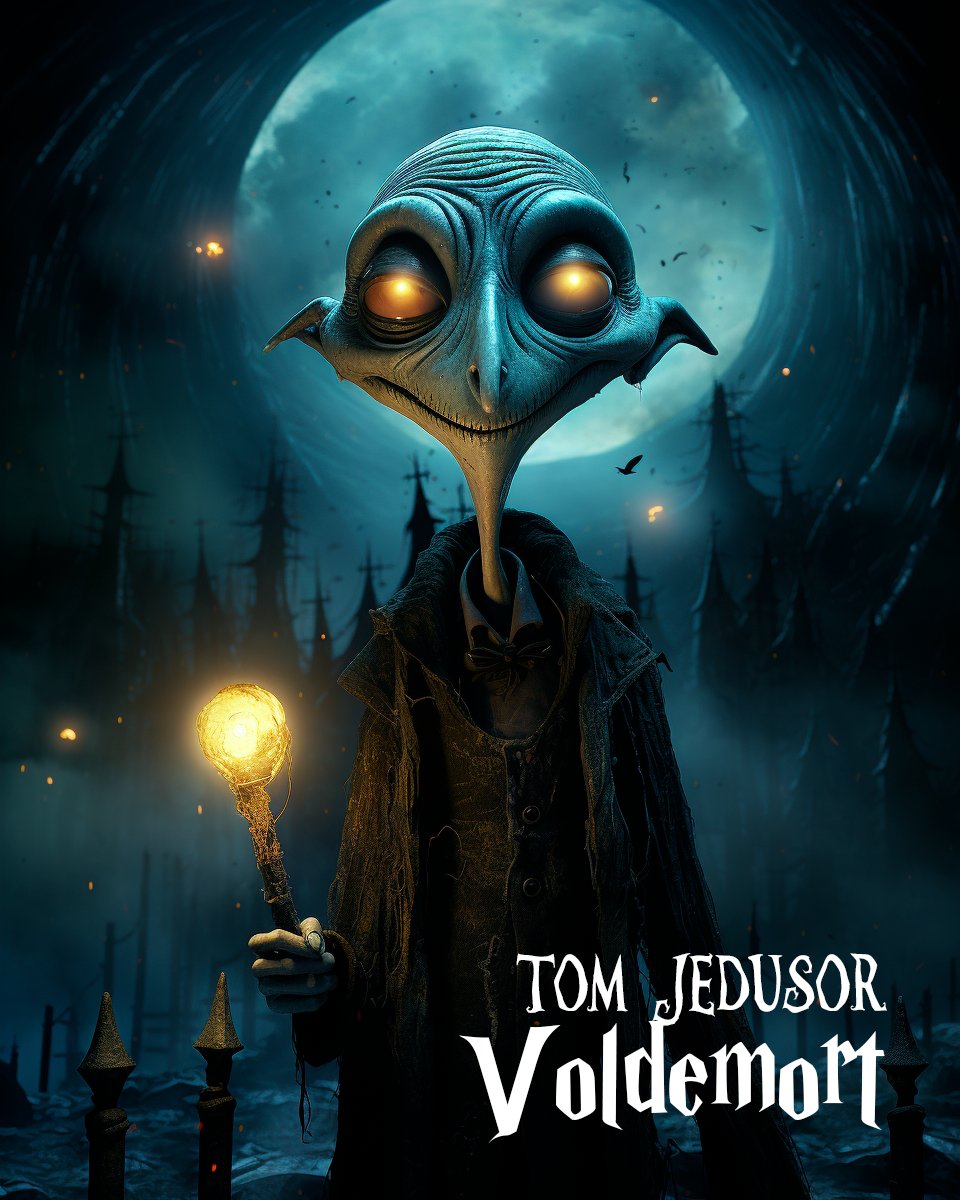 ⚡️ Harry Potter X Tim Burton 💀
+ de persos sur Insta 😉
-
 👨‍🎨 #Midjourney + #Photoshop 
-
#harrypotter #digitalart