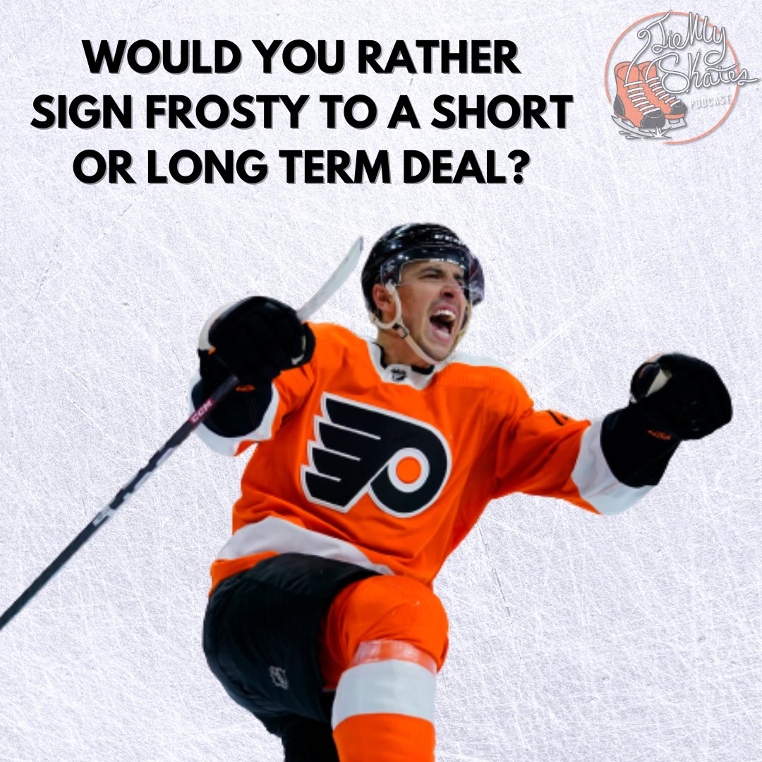 The lone RFA, Morgan Frost, is still waiting on a new contract. If you’re Danny Briere, what term would you prefer?

@NHLFlyers | #FueledByPhilly