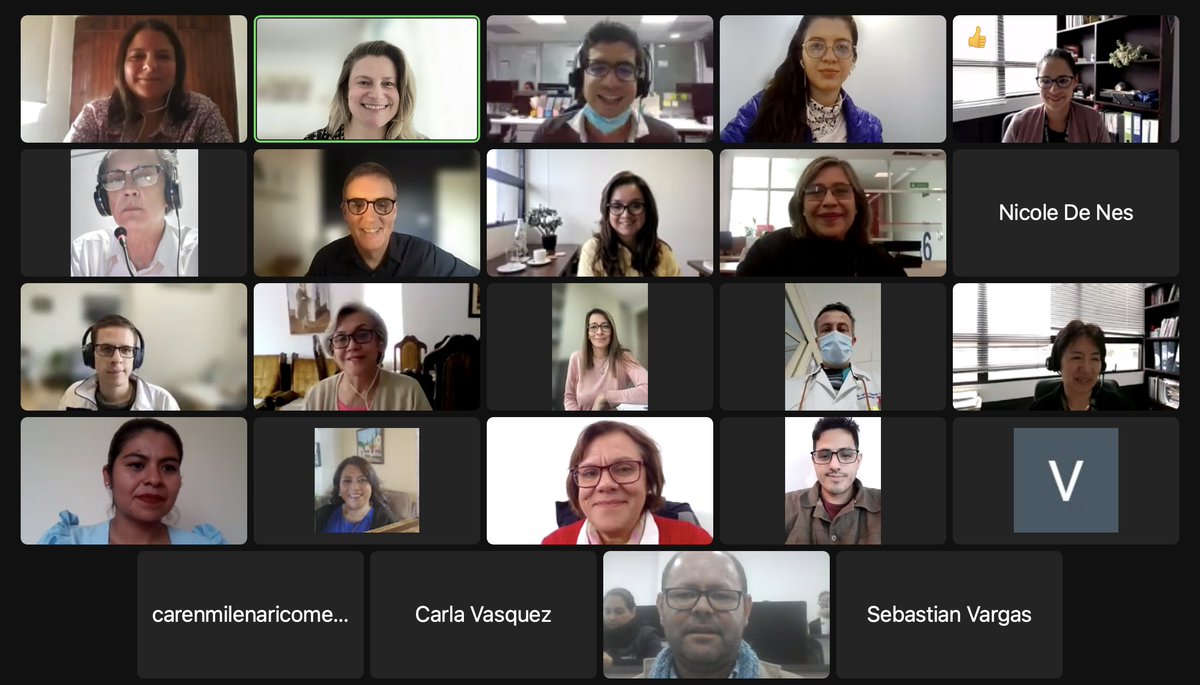 Hoy : ¡Entrenamiento de participación comunitaria con el profesor Paul Heritage (<a href="/PeoplesPalaceUK/">People's Palace Projects</a> <a href="/QMUL/">Queen Mary University of London</a>) como planificación de nuestras estrategias de centro! <a href="/UnifranzBolivia/">Unifranz Bolivia</a> <a href="/UniJaveriana/">Pontificia Universidad Javeriana</a> <a href="/U_Landivar/">Universidad Rafael Landívar</a> <a href="/NIHRglobal/">NIHR Global Health</a> <a href="/QMULSocialPsych/">Social Psychiatry</a> <a href="/VickyBirdie/">Victoria Bird</a>