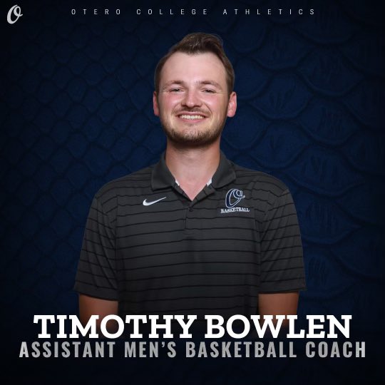 OteroBasketball's tweet photo. We would like to welcome Coach Bowlen to the program! He comes with great experience at the NCAA D-1 and D-2 level. We are excited to have him be apart of the Rattlers family! #JYD @Timothy_Bowlen https://t.co/HwowFK17ta