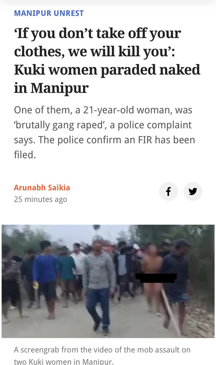 RanaAyyub's tweet image. Manipur