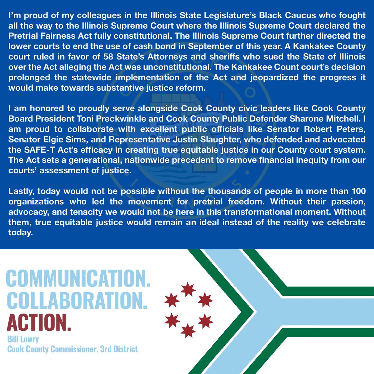 Cook County Commissioner, 3rd District tweet media