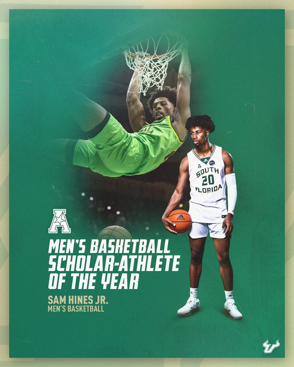 USFMBB's tweet photo. Congratulations to our @iamshj18 on being named the 2022-23 @American_Conf Men's Basketball Scholar-Athlete of the Year!

Hard work on the court and in the classroom pays off!

#HornsUp 🤘 #EDGE https://t.co/PntnwVJqVU