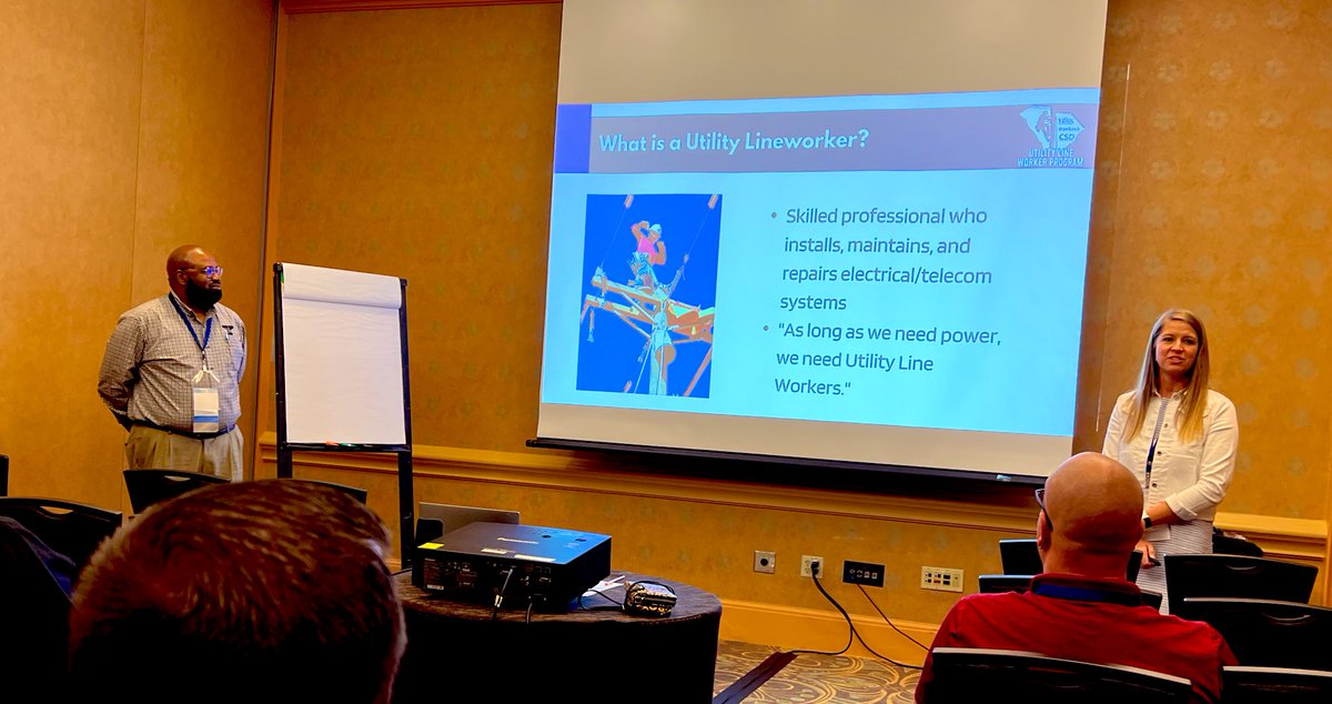 Listening to <a href="/York1FDJ/">York1FDJ</a> share their story about beginning the first Utility Line Worker Program in SC #SREBsummer #futurereadyCTE