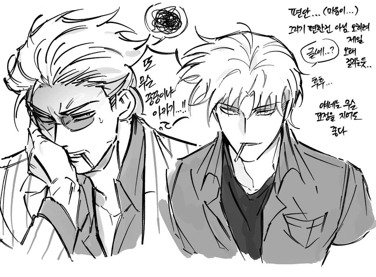 후쿠모토 안 그려보거나 잘 안 그리는 캐릭터들 그리기 챌린지