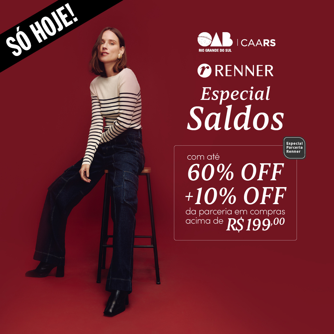 caars's tweet photo. Aproveite que é SÓ HOJE (19)!

Nas Lojas Renner, a advocacia tem ofertas com até 70% de desconto no especial de saldos: https://t.co/udjKdO93SR

👉 Saiba mais sobre esta e outras promoções exclusivas para a advocacia no portal dos #ConveniosCAARS: https://t.co/4ORWrG5vVw https://t.co/8SHlFpZ0aH