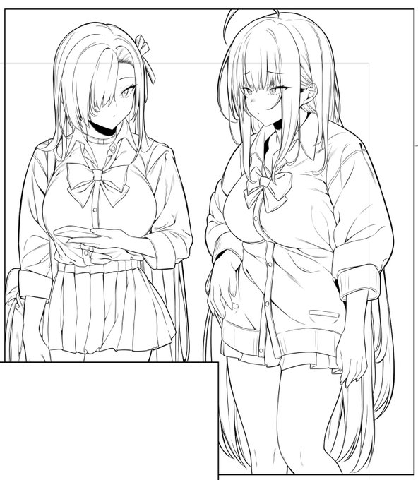 くっそ遅筆なので、このコマだけでペン入れに4時間ぐらいかかる 