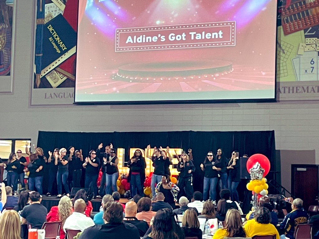 1EThompson's tweet image. Aldine’s Got Talent!  The winner is Team 1 Elementary “Simply the Best” #AldineRising #AldineConnected