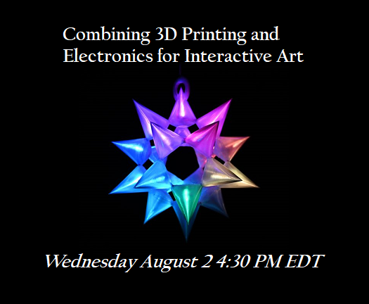 construct3dconf's tweet image. What do you get when you combine technology with art? You get some truly beautiful and original creations! In this workshop, learn how to create art pieces by combining #3Dprinting with custom electronics through #Arduino. Register for #Construct3D today: construct3dconf.com…