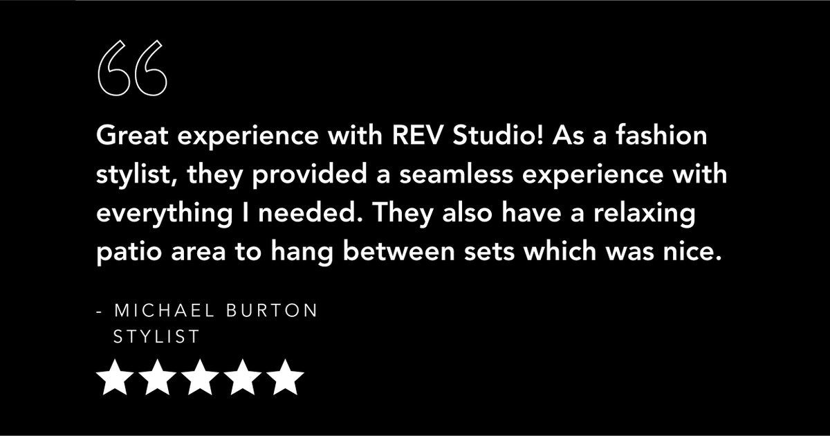 REVSTUDIOSD's tweet photo. Thrilled to get a five-star review from an amazing stylist! Thank you for choosing REV Studio, Michael! It was a pleasure having you here. #studio #photostudio #photography #videoproduction #sandiegovideo #lajolla #sandiego #REVStudio #shotatREVStudio https://t.co/pHufgFB6sn