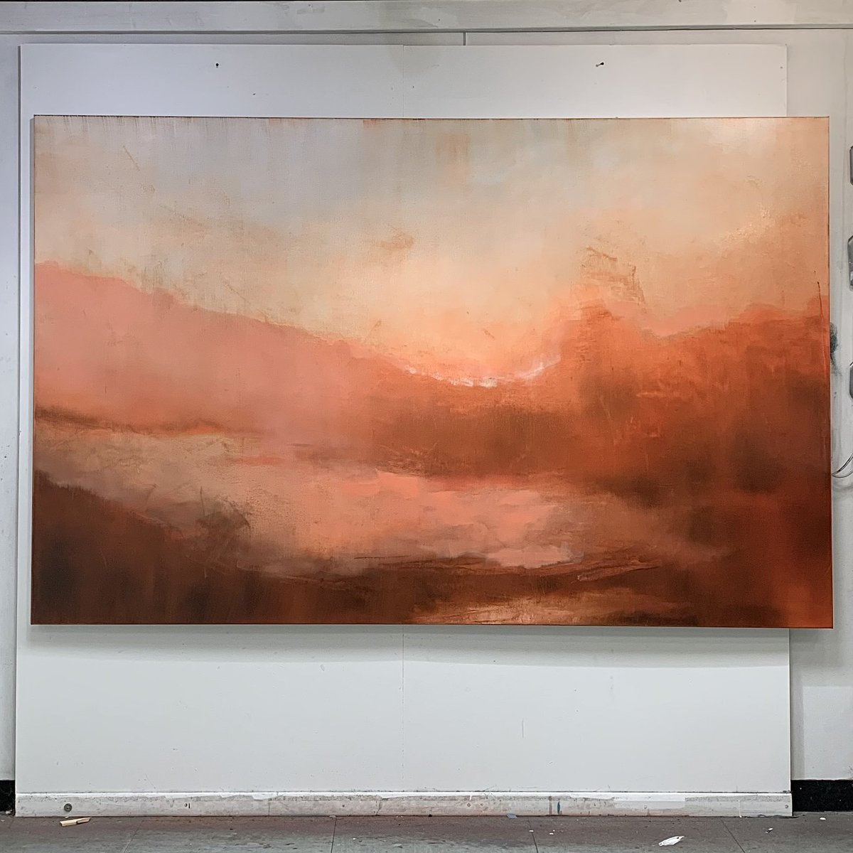 Carrying on with this 250x160cm oil on linen

#oilonlinen #landscapepainting