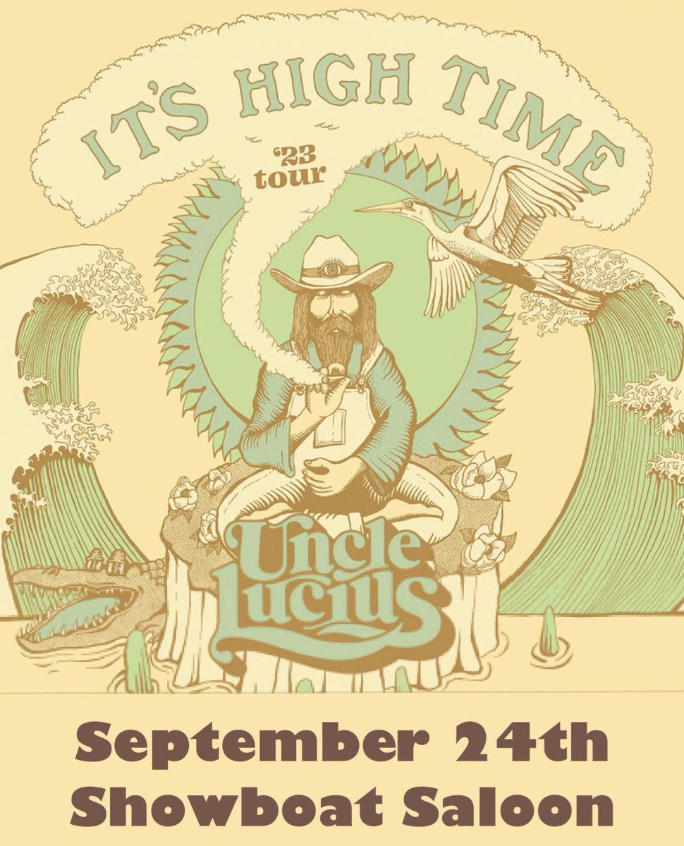 Showboat_Saloon's tweet photo. ⚡️Just Announced!⚡️
UNCLE LUCIUS Sunday September 24th
  Showboat Saloon Wisconsin Dells, WI 
    This Will Sell Out In Record Time! ⤵️
https://t.co/ie2vPELSYS https://t.co/GfrZ0rXkTS