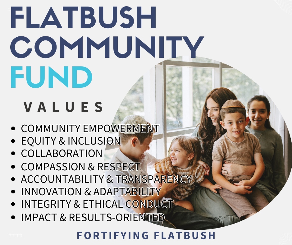 Our values are at the core of everything we do. They shape our mission, drive our actions, and guide us in creating a stronger, more resilient Flatbush community. We invite you to support us on our mission. Learn more by visiting our website: fcfund.org.