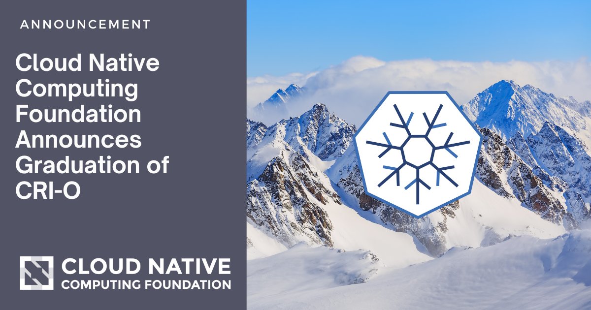 [NEWS] #CNCF Announces Graduation of #CRI-O!

The #Kubernetes container runtime provides users with a simple, clear, and performant container manager for cloud native workloads 🤩 

cncf.io/announcements/…