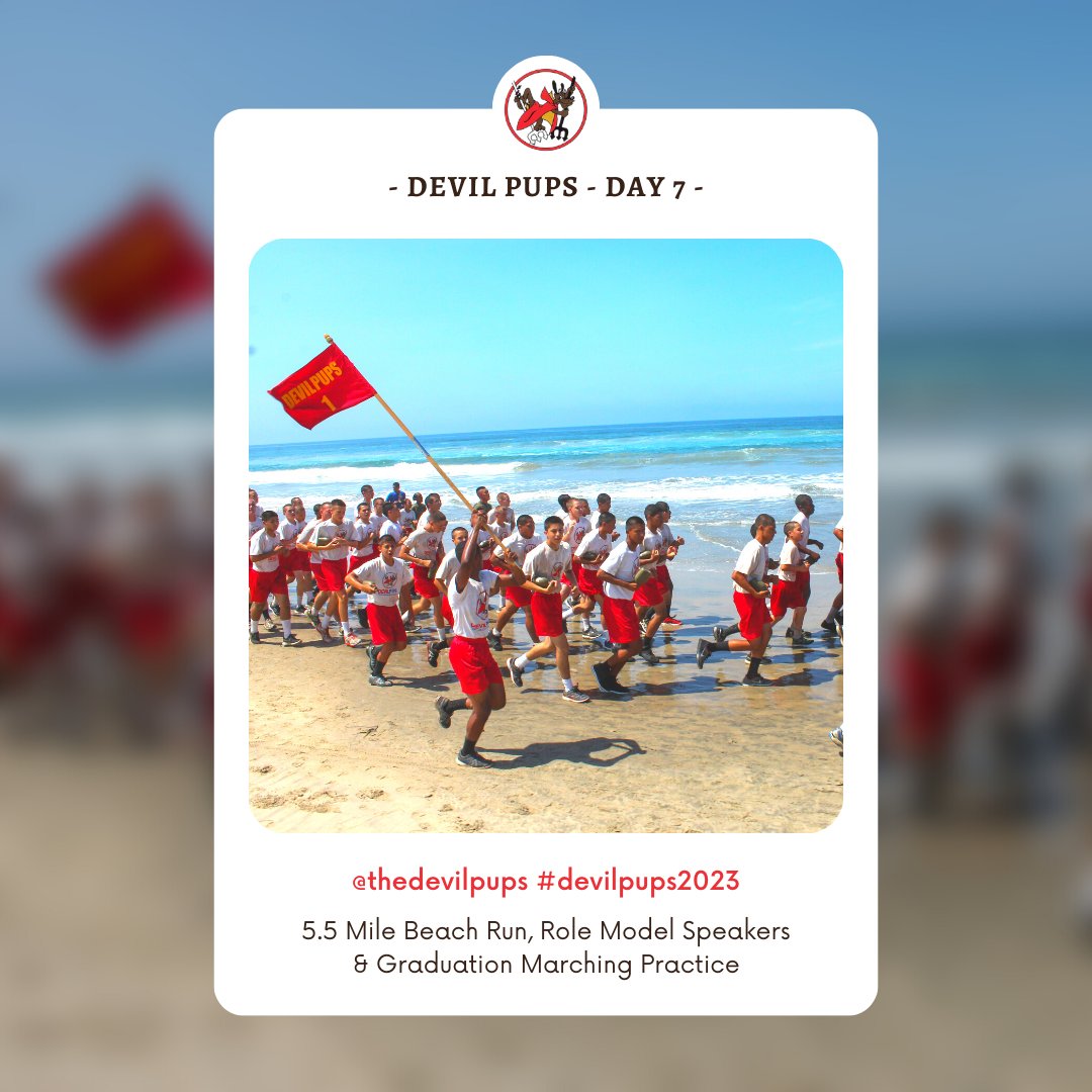 We brought back the beach run and had a few more role model speakers and the Pups practiced for Saturday's graduation. #devilpups2023