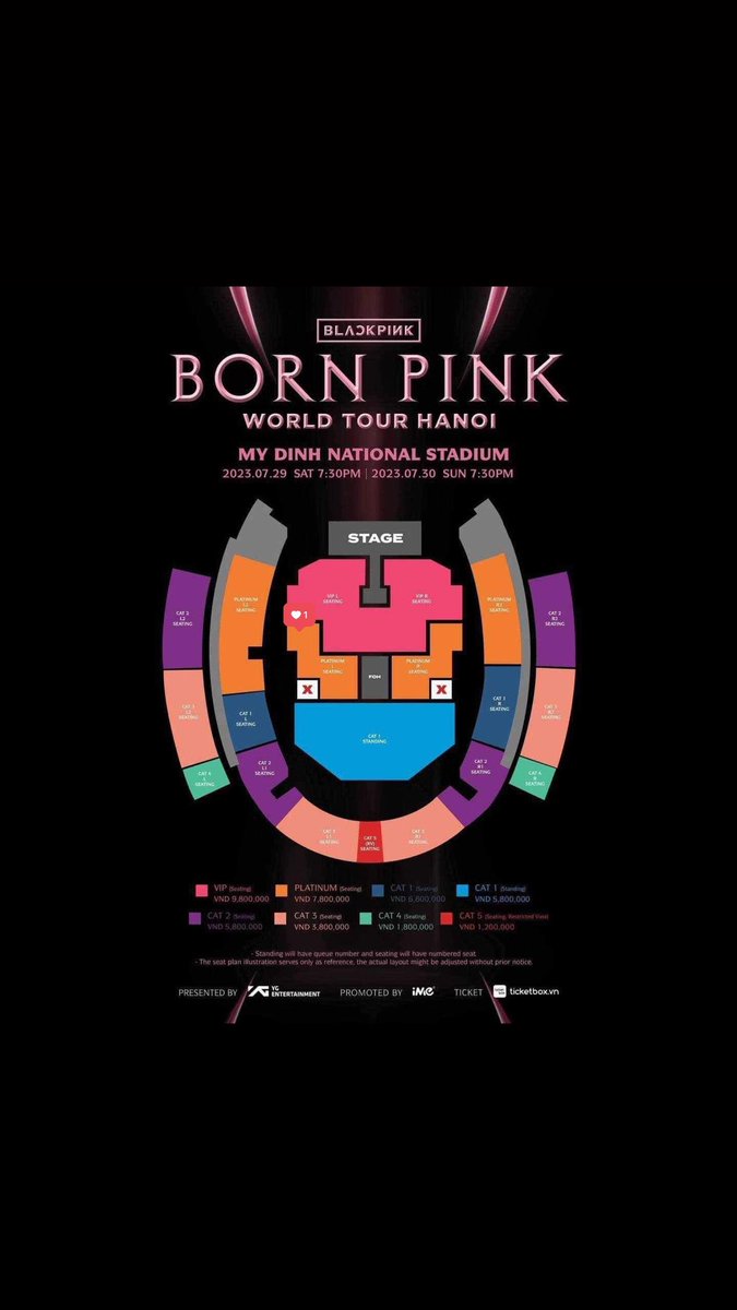 sugasun93's tweet photo. 🐰WTS BLACKPINK ticket
• My Dinh Stadium, Viet Nam Day 1 
+CAT2
Price: 4.300.000VND
Can meet up in stadium
Enter first
#BLACKPINK #BLACKPINK #BORNPINK
#VIETNAM #BlackPink演唱会 #WTS_Ticket_Blackpink https://t.co/vEKFyhddtm