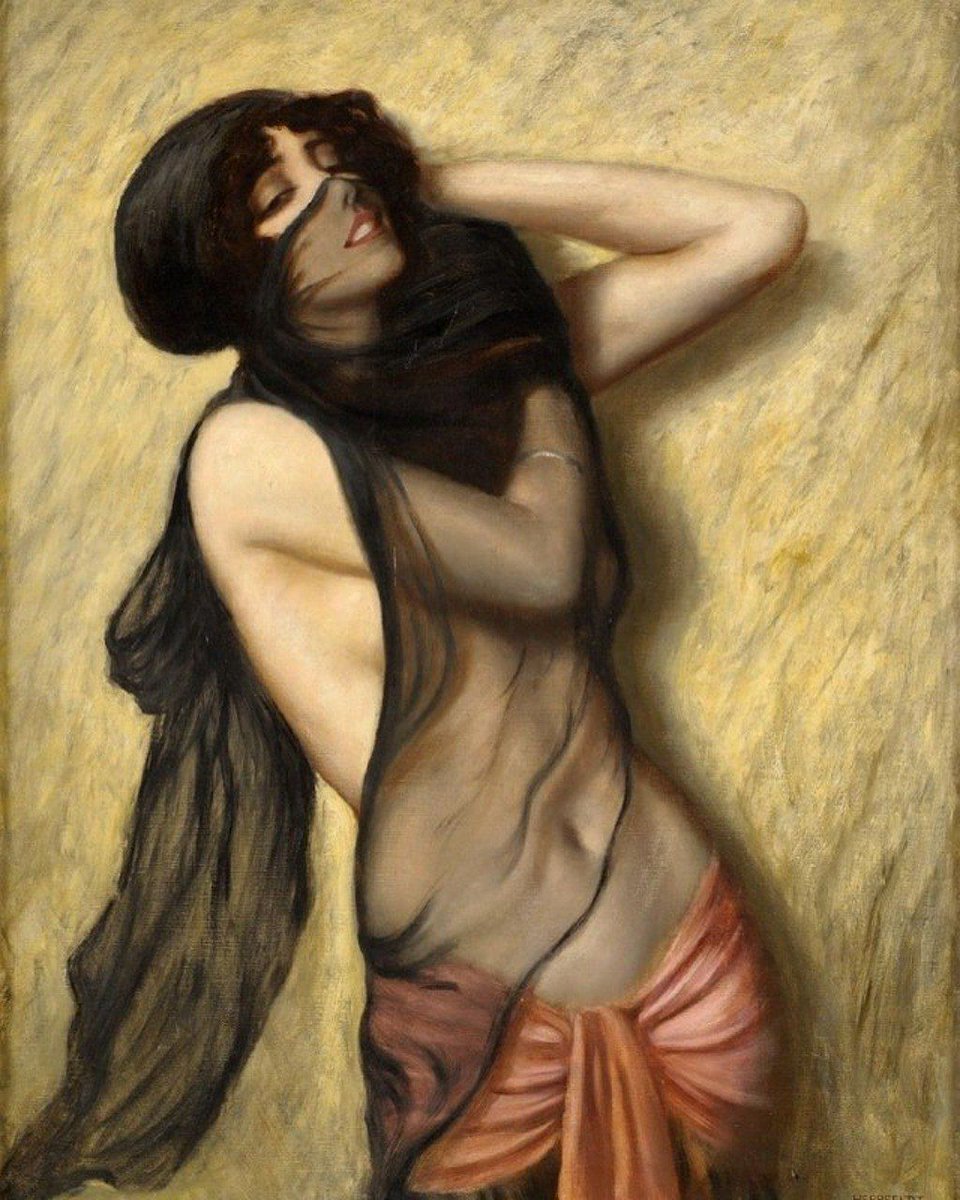 MorganaPictures's tweet photo. Dançarina com véu" por Marcel Rene Herrfeldt #visual_arts https://t.co/CjwiHnghHP