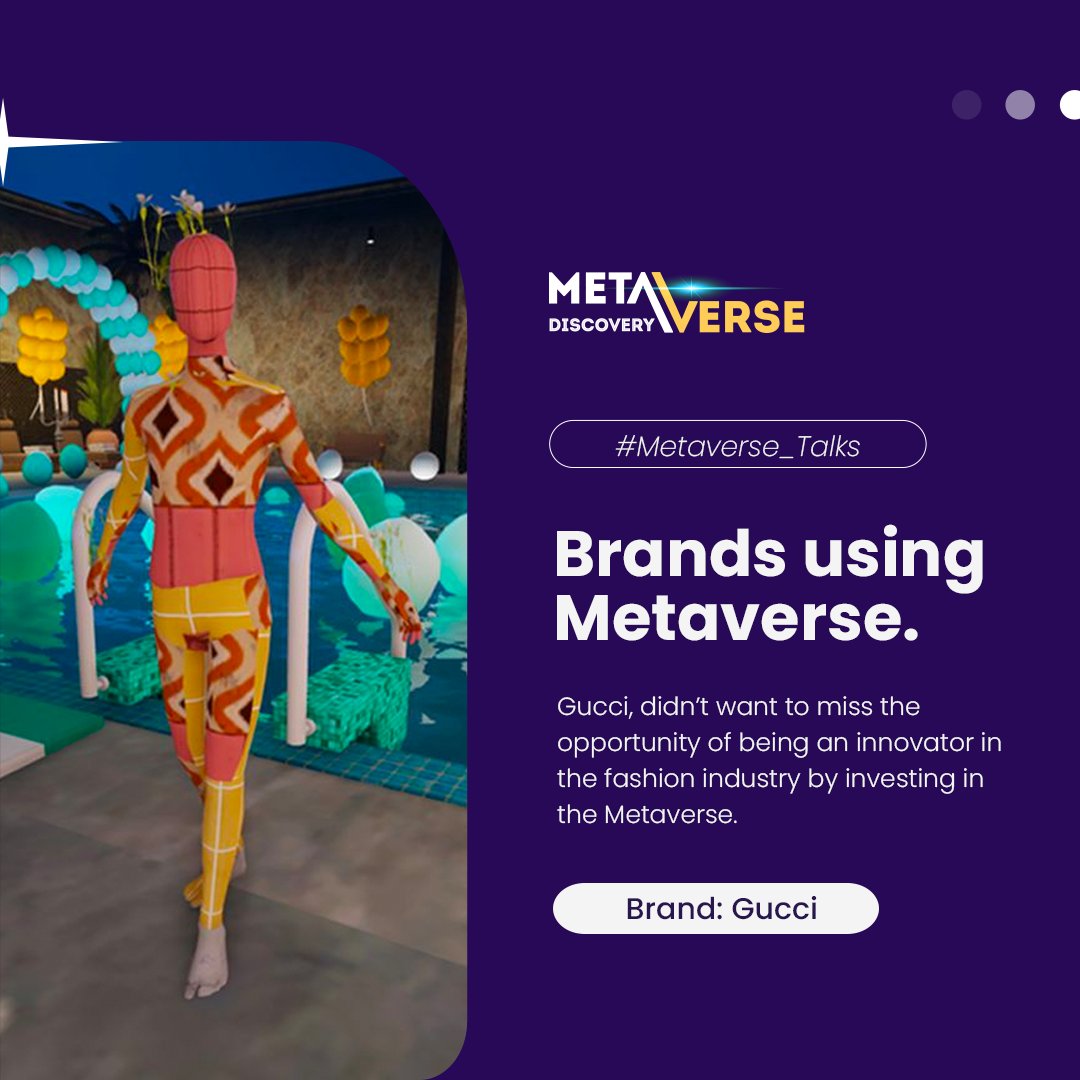 discovery_meta's tweet photo. #Gucci, a renowned leader in high-end #fashion, boldly ventures into the metaverse, embracing innovation within the fashion industry. 🌟 In May 2021, Gucci Garden debuted on Roblox, marking their  celebration. 💫 The immersive experience offered exclusive #NFT collectibles https://t.co/wU089cfGdV