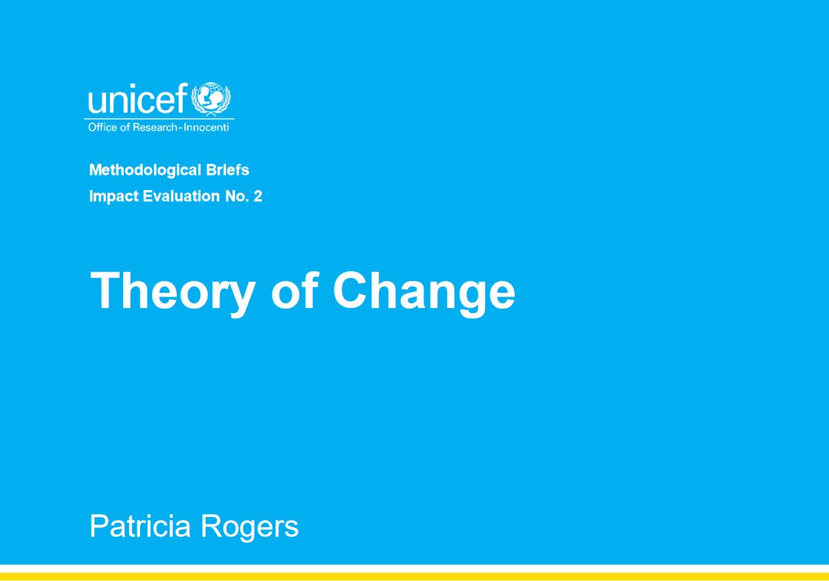 Theory of Change 💫 This has been one of your favourite resources on BetterEvaluation over the years. It's also part of our Impact Evaluation resource collection. betterevaluation.org/tools-resource…  #theoryofchange #impactevaluation