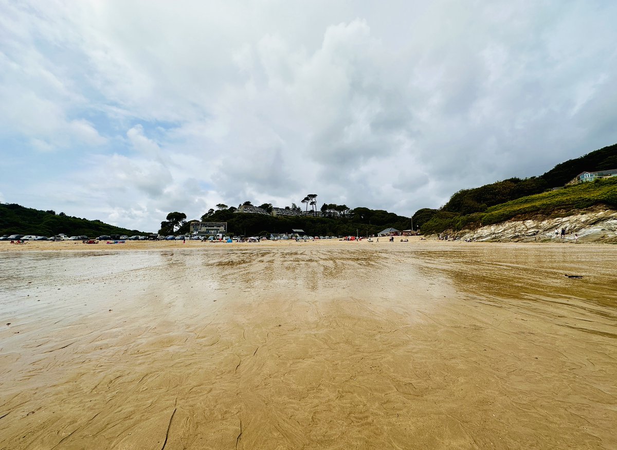 The tide was a long way out when we took this photo of Maenporth Beach on Sunday! We love the cloud reflections in the sand. #lovefalmouth #coastalliving #swisbest #bythesea #lovewhereyoulive #ilovecornwall