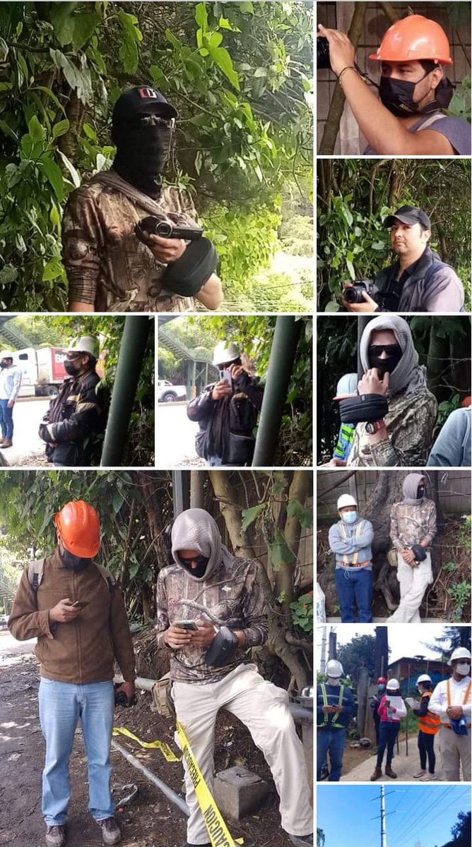 Afectados_xGEB's tweet photo. LOS TRABAJADORES QUE CONTRATA TRECSA
Las obras ILEGALES que construye TRECSA=CONECTA en nuestros territorios.
El 30/07/22 en Sta. Lucía Milpas Altas una abogada de TRECSA agredió a una periodista que transmitía en vivo para tapar la identidad de estos hombres.
#NoNosCallarán https://t.co/FmXigG2FfI