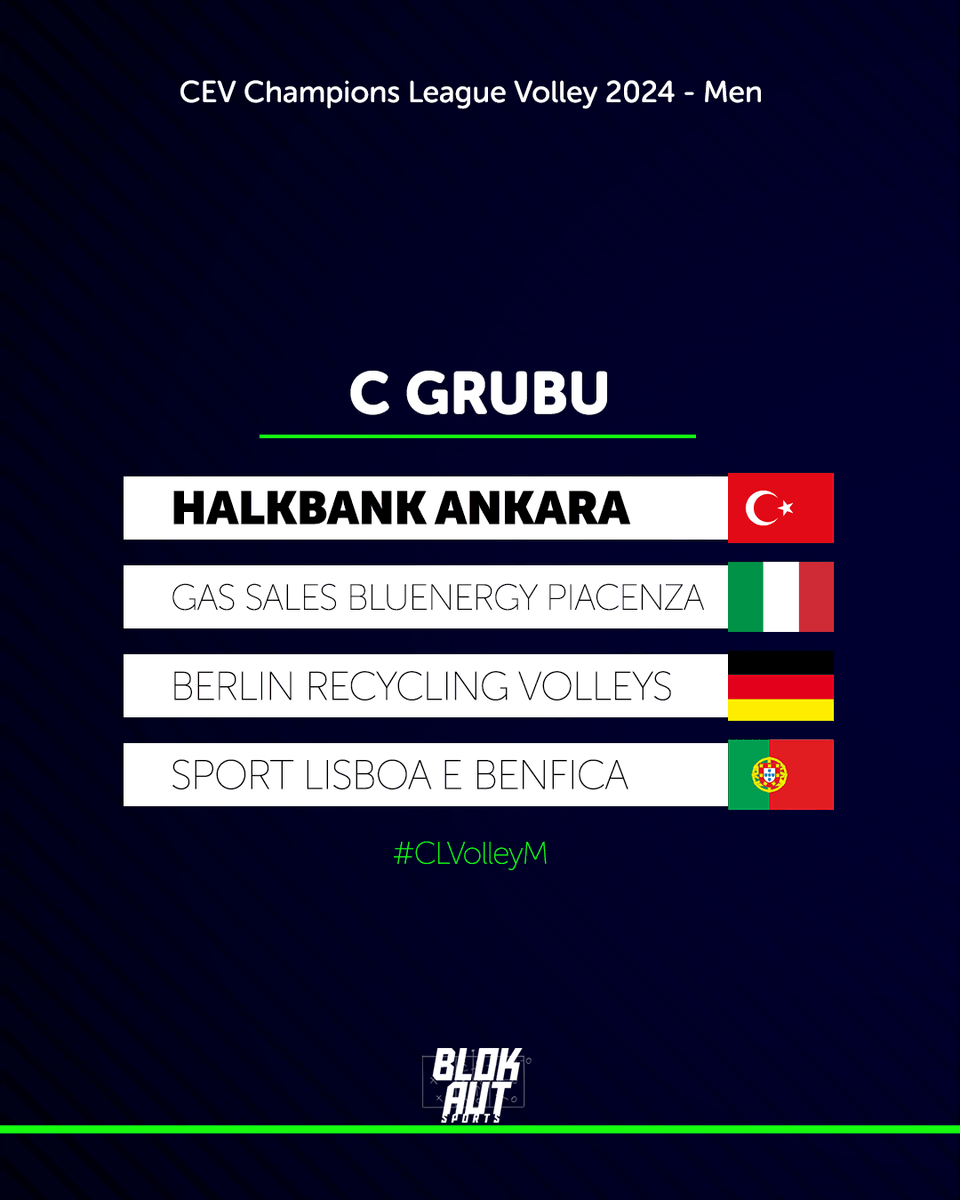 Temsilcilerimizin 2024 CEV Şampiyonlar Ligi'nde grupları belli oldu. #CLVolleyM